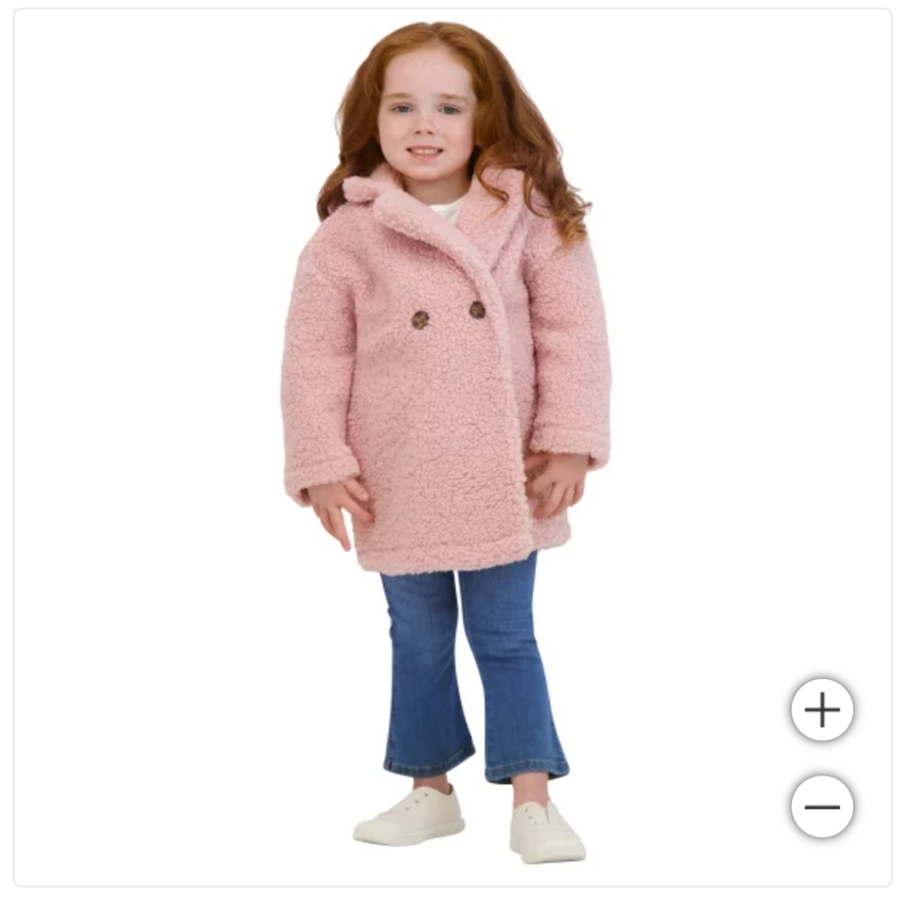 New! Biscotti Collezioni Kids' Girls Toddler Assorted Coats Pink Color Size 5T - Picture 3 of 9
